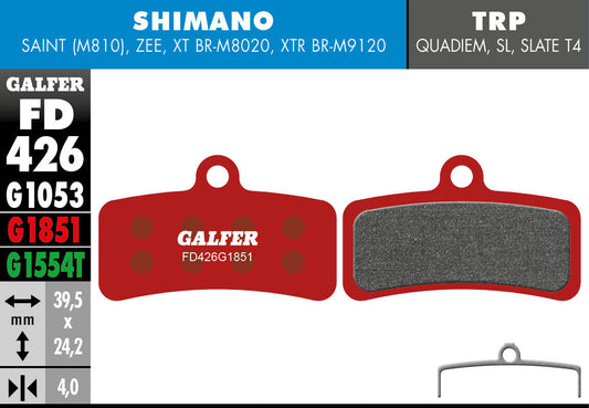 GALFER FD426 BRAKE PADS SHIMANO XTR (9120) SAINT, ZEE