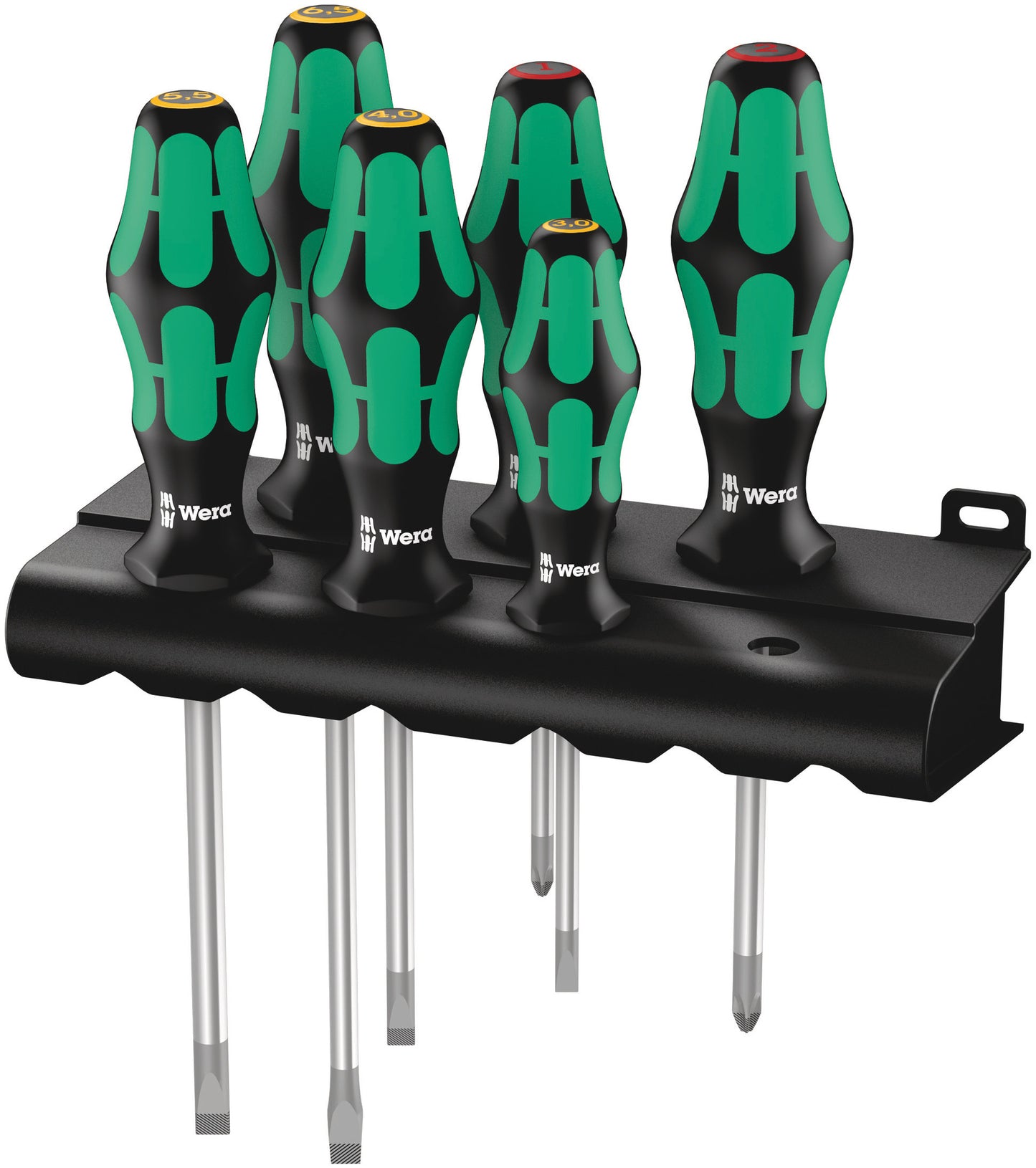 Wera 334/6 Rack Screwdriver Set Kraftform Plus