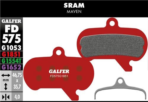 GALFER FD575 BRAKE PADS SRAM MAVEN