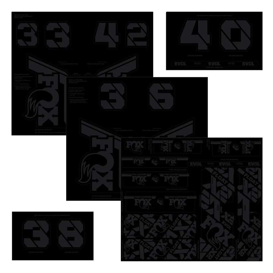 FOX FACTORY DECAL KITS