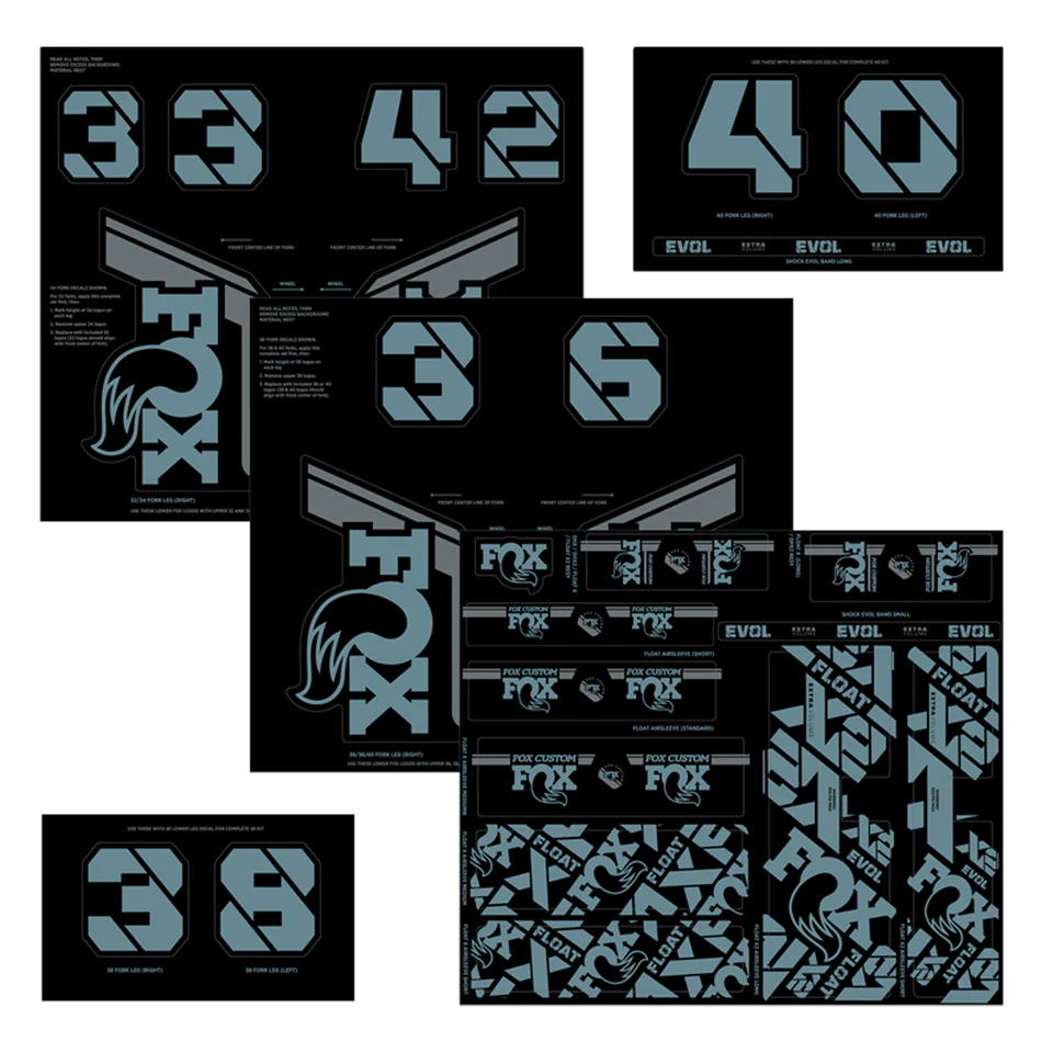 FOX FACTORY DECAL KITS