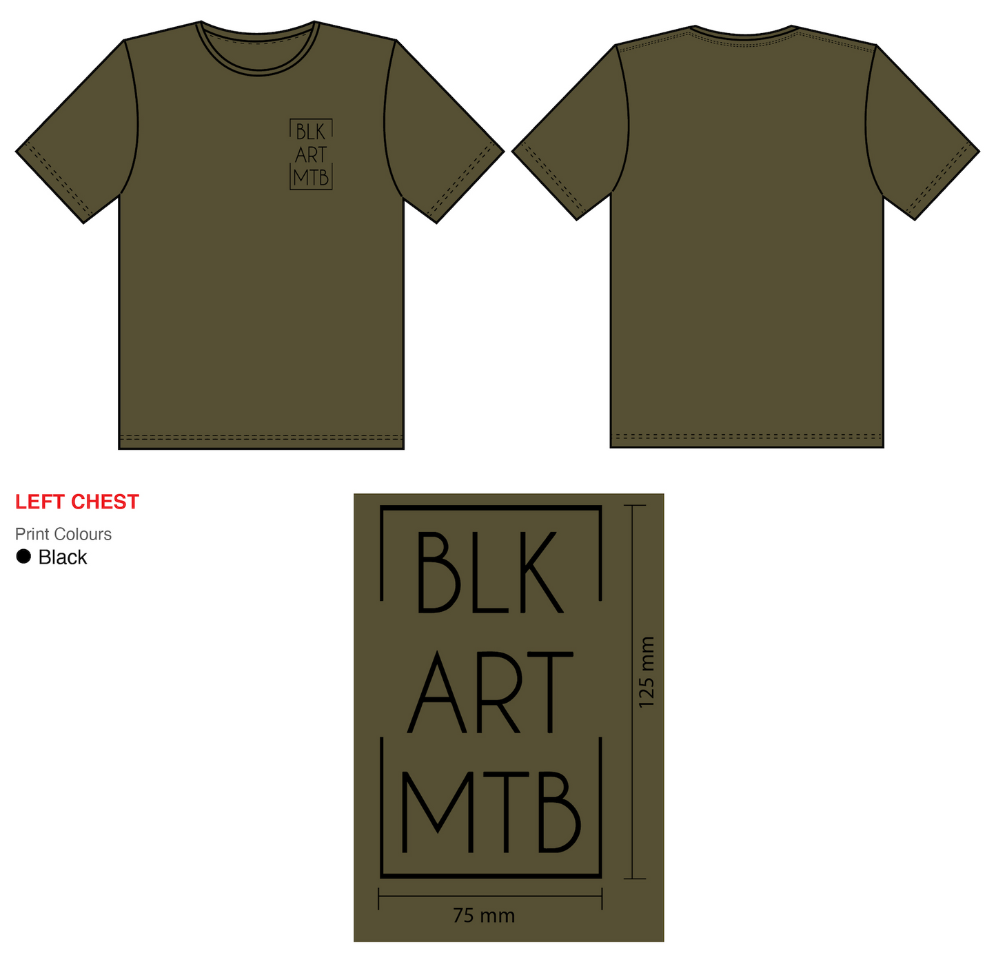 Black Art MTB - Army Tee