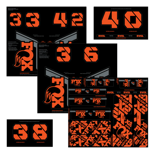 FOX FACTORY DECAL KITS